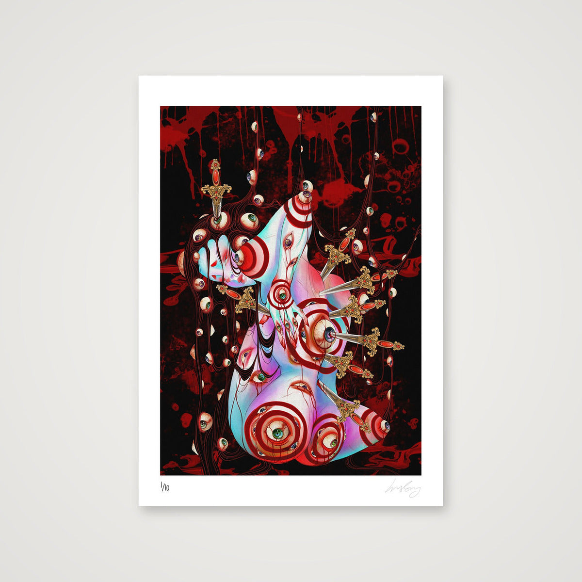 Knife Thrower — A3 (30×42cm, 12×17") Print only