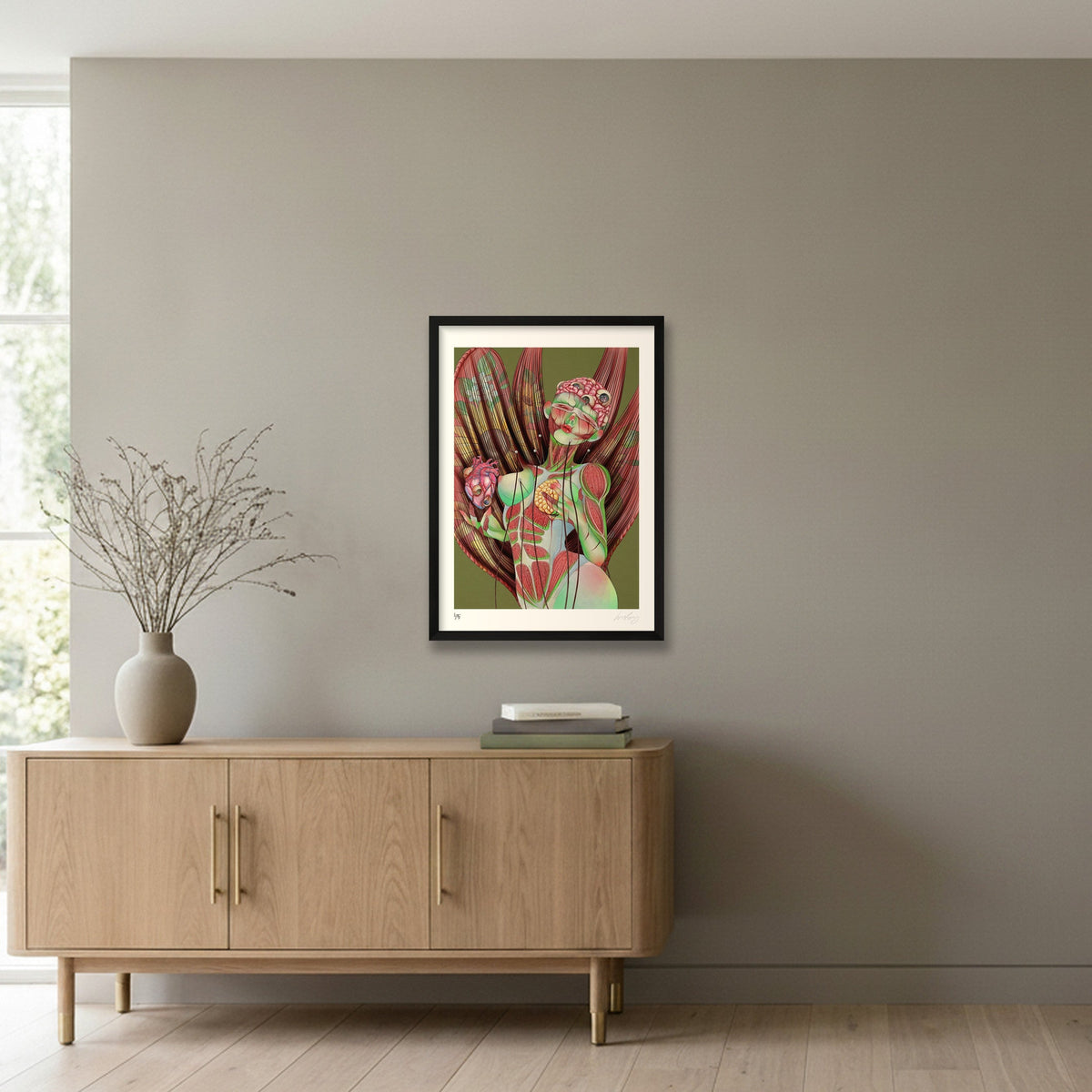 Frankenstein — A2 (42×59cm, 17×23") Black Frame