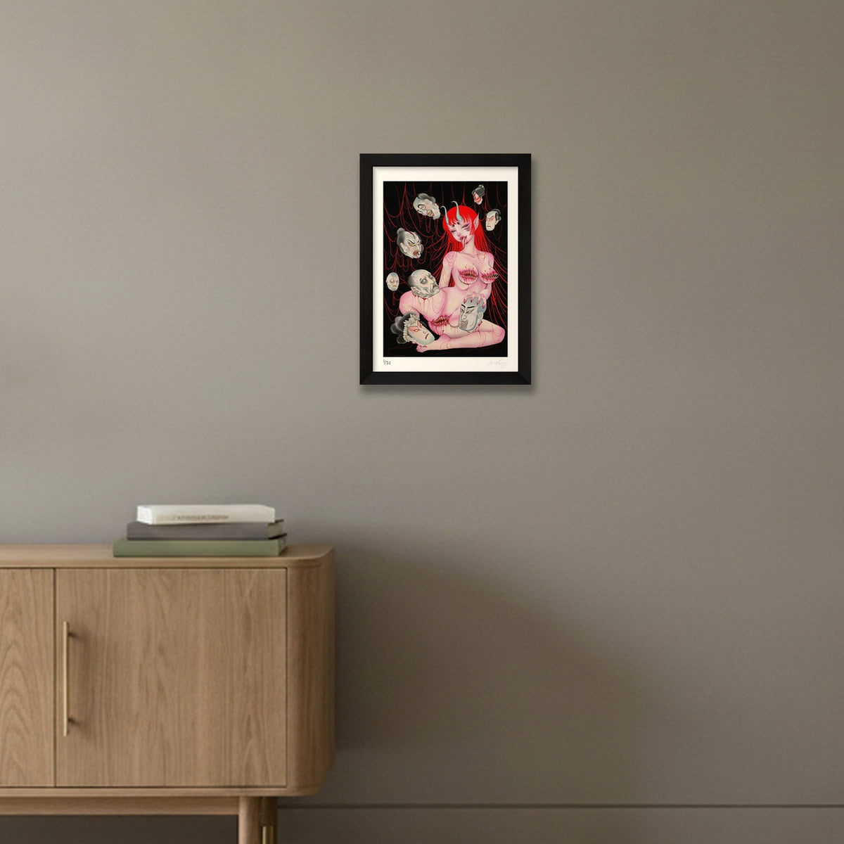 The Devil — A4 (21×30cm, 8×12") Black Frame