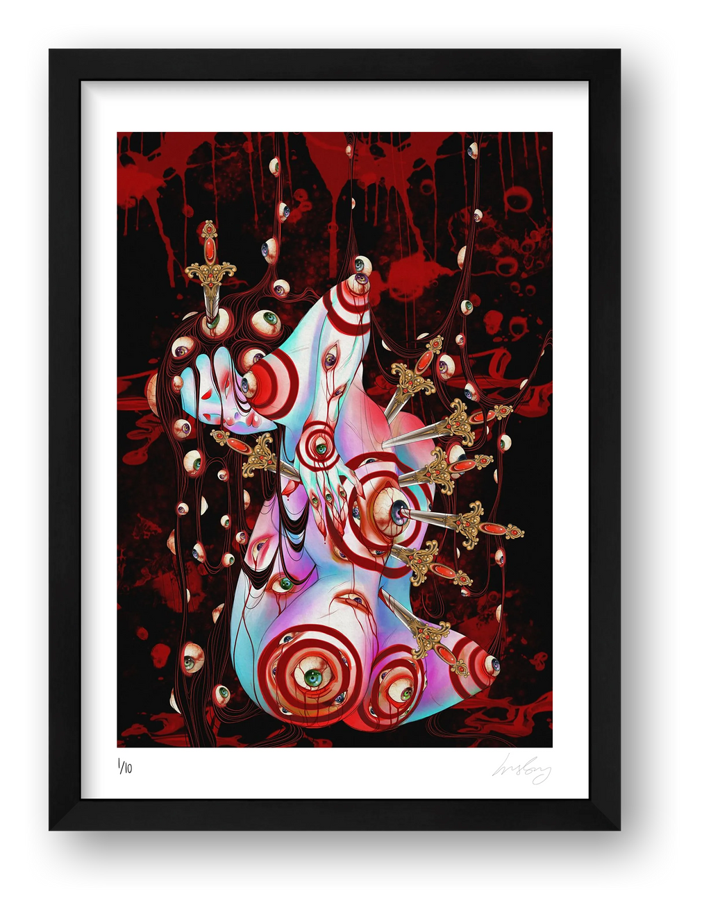 Knife Thrower — framed
