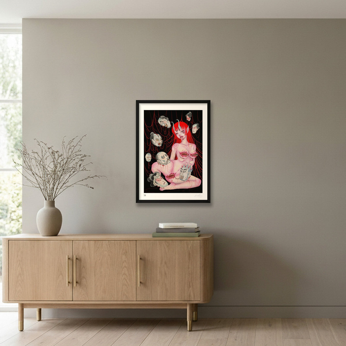The Devil — A2 (42×59cm, 17×23") Black Frame