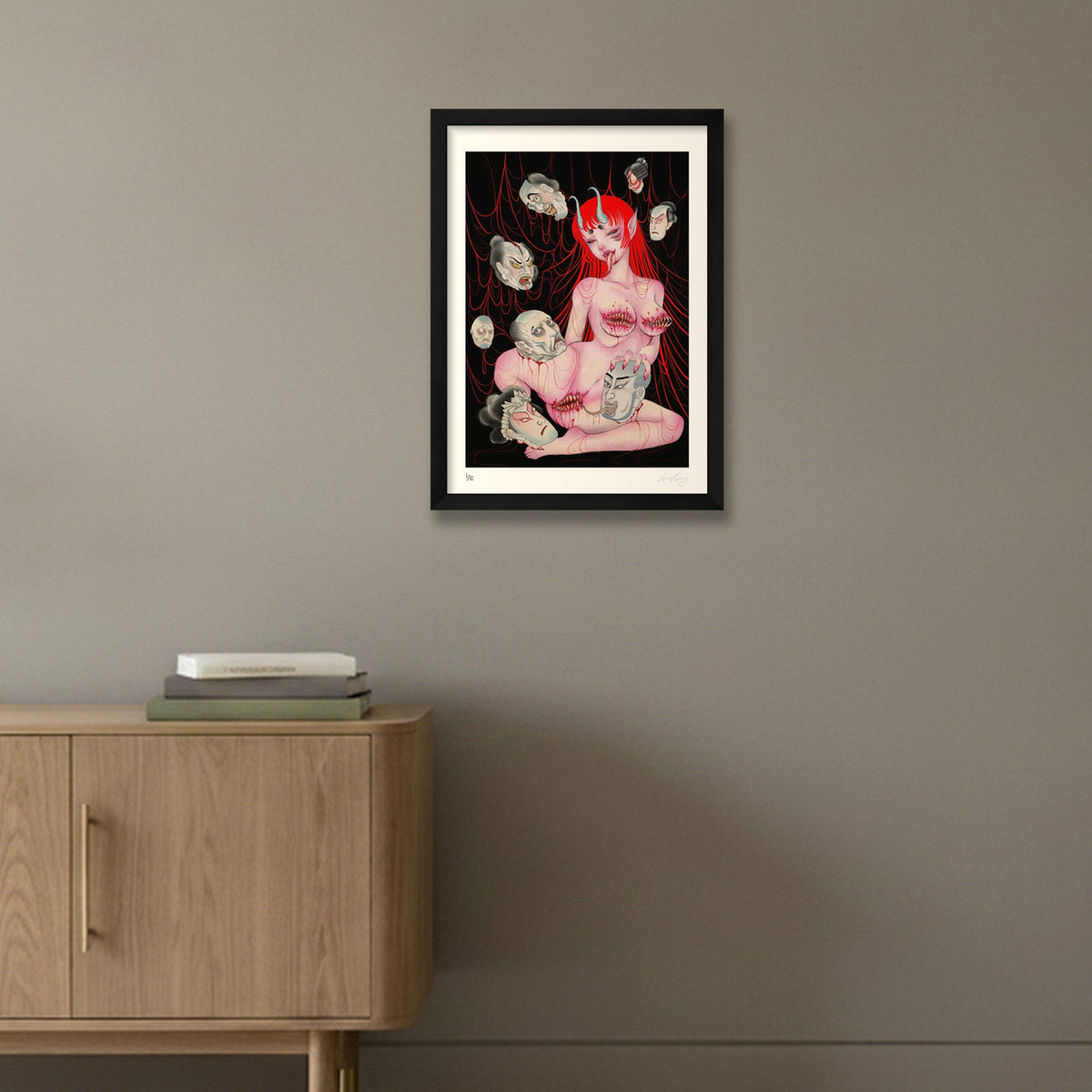 The Devil — A3 (30×42cm, 12×17") Black Frame