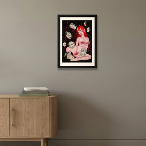 The Devil — A3 (30×42cm, 12×17") Black Frame