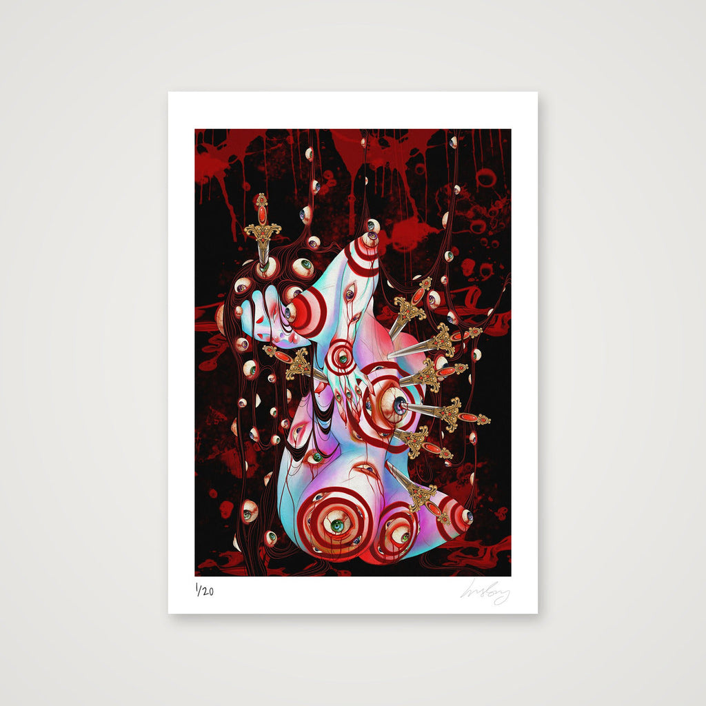 Knife Thrower — A4 (21×30cm, 8×12") Print only
